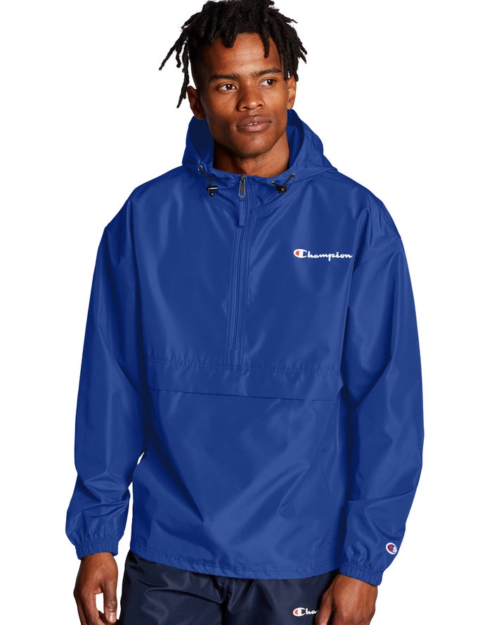 Champion Packable Script Logo - Miesten Sininen Takki - Suomi 1742068-KB